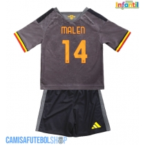 Camisa de time de futebol AS Roma Donyell Malen #14 Replicas 3º Equipamento Infantil 2026-27 Manga Curta (+ Calças curtas)